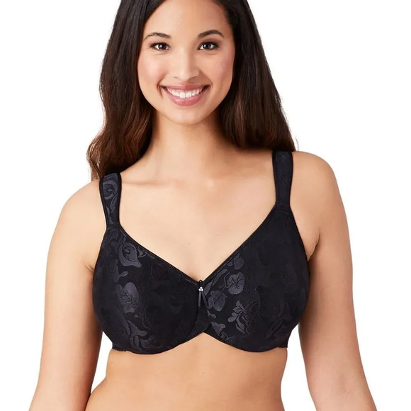Wacoal 85567 Awareness Black Underwire Bra Size 34DDD NWOT - Picture 1 of 8